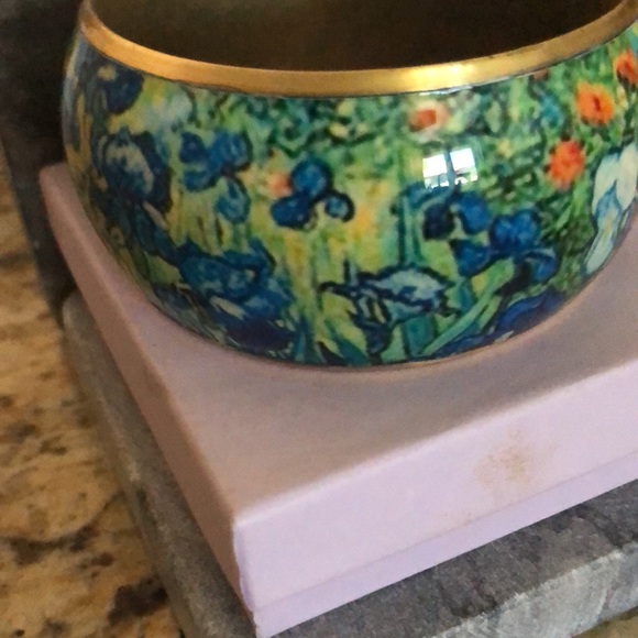 VINTAGE VAN GOGH INSPIRED IRIS BANGLE - Picture 3 of 14